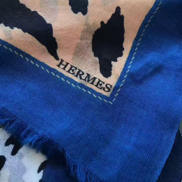 2017 hermes top quality scarf H025 blue&apricot