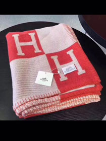Hermes original wool avalon blanket HB0065 red