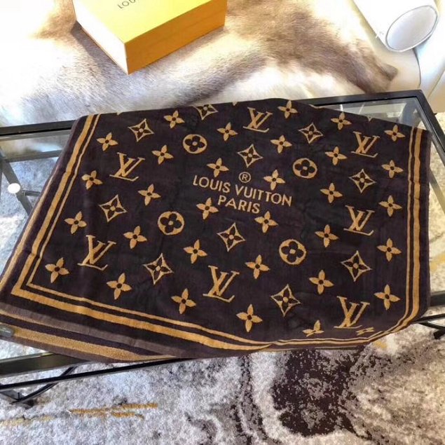 2018 louis vuitton top quality beach towel L286 dark brown