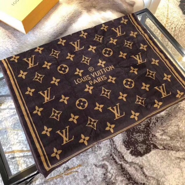 2018 louis vuitton top quality beach towel L286 dark brown