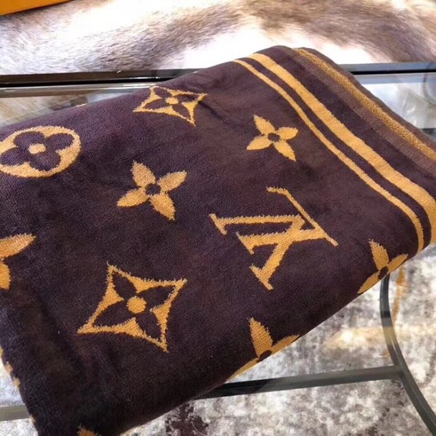 2018 louis vuitton top quality beach towel L286 dark brown