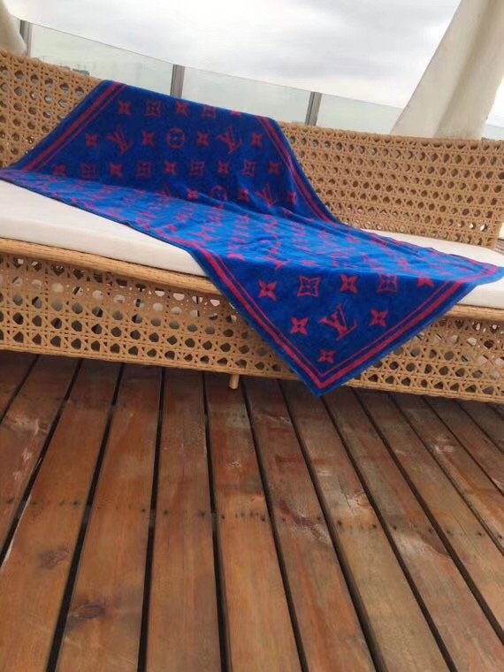 2018 louis vuitton top quality beach towel L286 blue