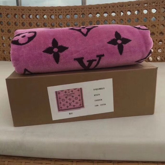 2018 louis vuitton top quality beach towel L286 pink