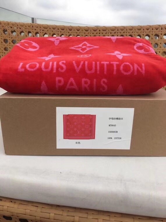 2018 louis vuitton top quality beach towel L286 red