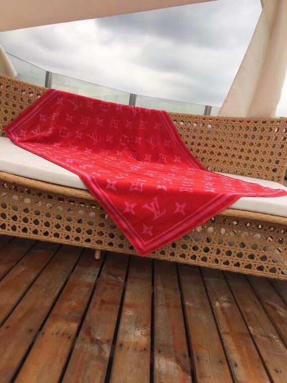 2018 louis vuitton top quality beach towel L286 red