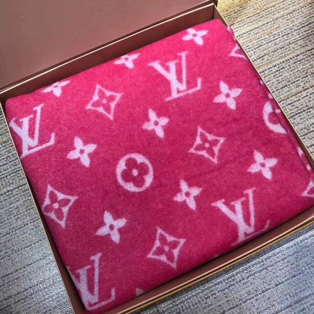 2018 louis vuitton top quality blanket L285 rose red
