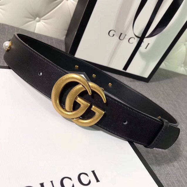 GG original calfskin belt 35mm 223891 black 