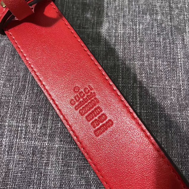 GG original calfskin belt 35mm 223891 red