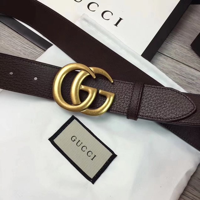 GG original calfskin belt 40mm 114984 dark coffee