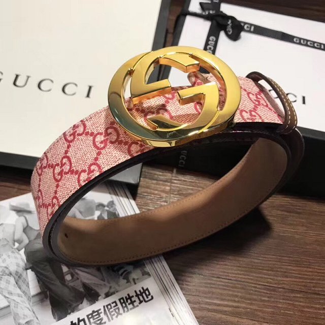 GG original canvas supreme belt 40mm 370543 red