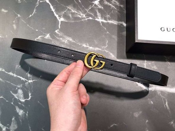 GG original calfskin belt 20mm 409417 black