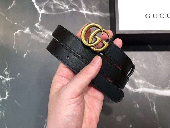 GG original calfskin belt 20mm 409417 black