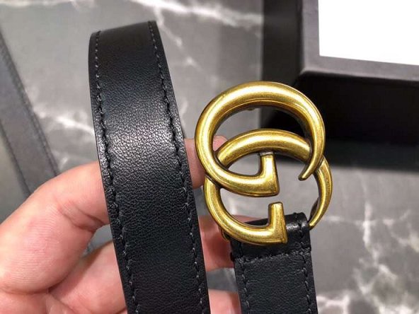 GG original calfskin belt 20mm 409417 black