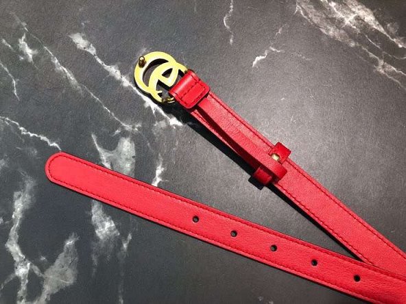 GG original calfskin belt 20mm 409417 red