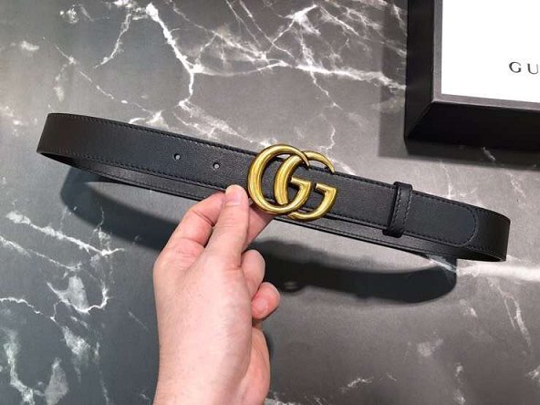 GG original calfskin belt 30mm 409418 black