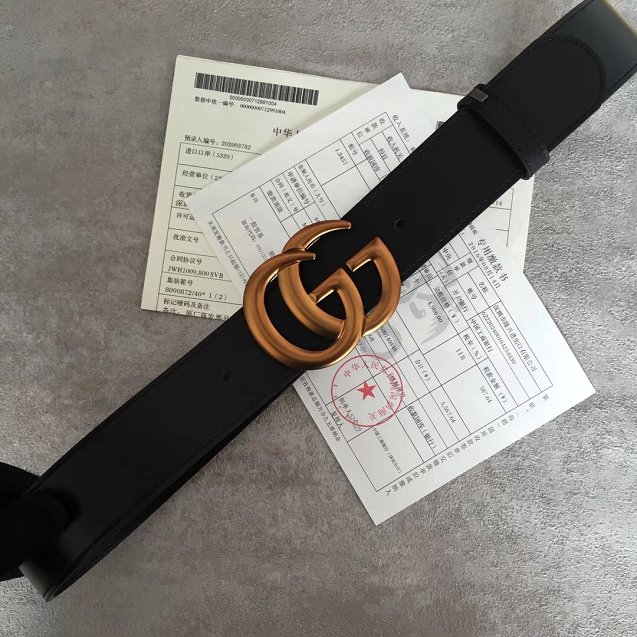 GG original calfskin belt 30mm 414516 black