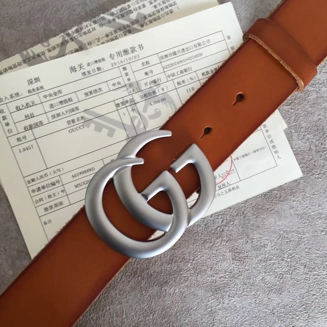 GG original calfskin belt 30mm 414516 brown