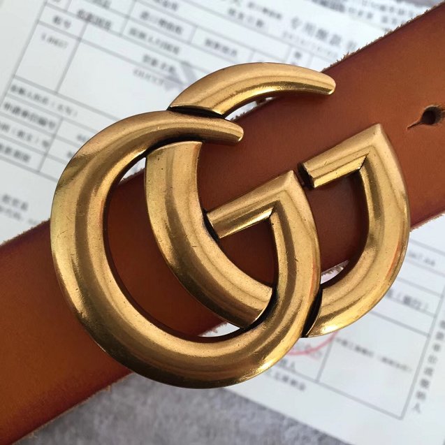 GG original calfskin belt 30mm 414516 brown