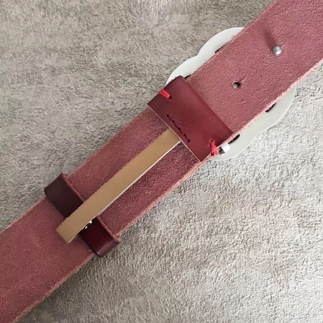 GG original calfskin belt 30mm 414516 wine red