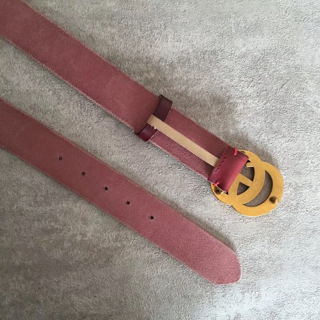 GG original calfskin belt 30mm 414516 wine red