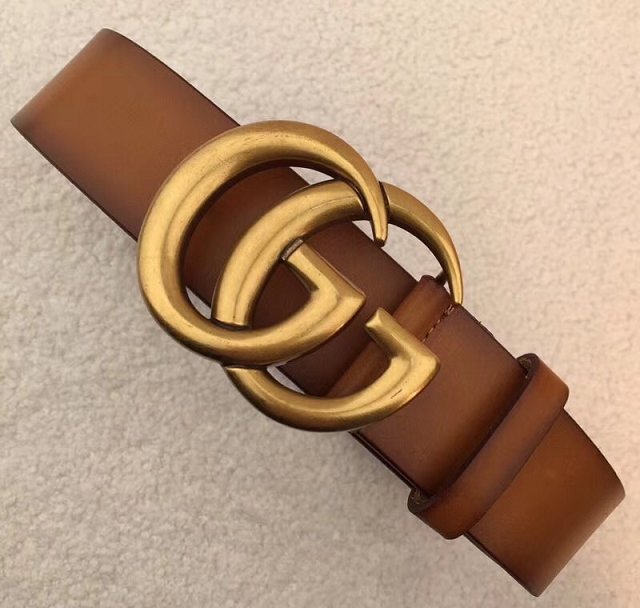 GG original calfskin belt 40mm 409416 caramel
