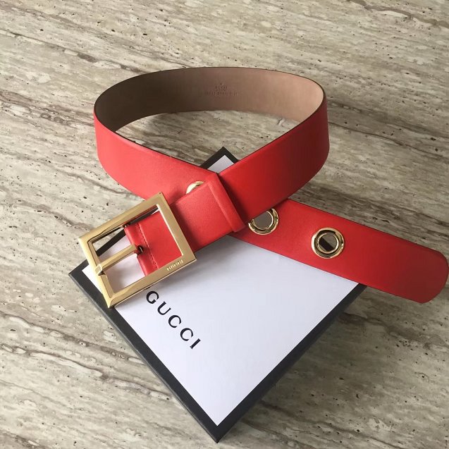 GG original calfskin belt 48mm 525040 red