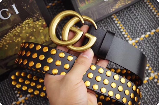 GG original studded calfskin belt 40mm 409416 black