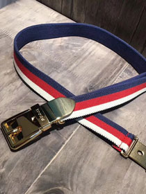 GG original web belt with square buckle 38mm 476450 red&blue