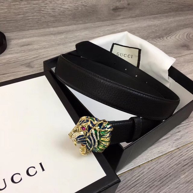 Gucci original calfskin belt 30mm 474345 black