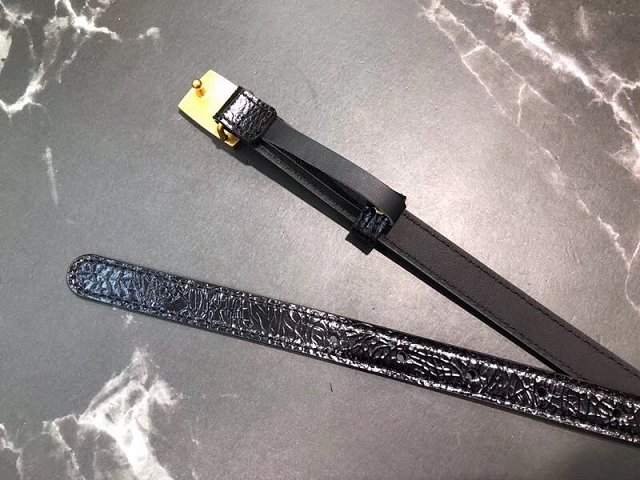 Gucci original calfskin logo belt 15mm 523310 black