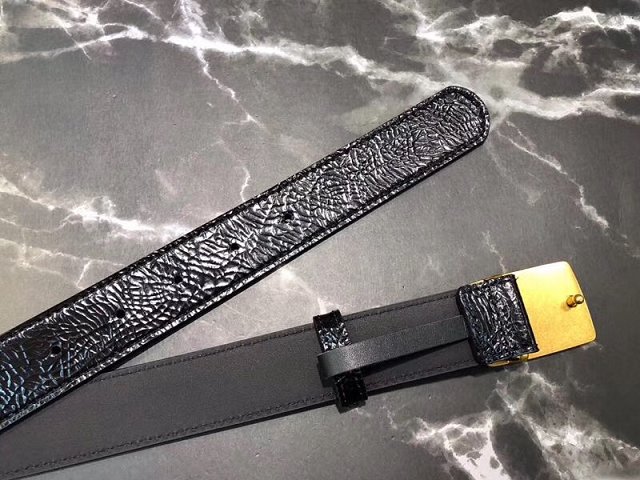 Gucci original calfskin logo belt 30mm 523311 black