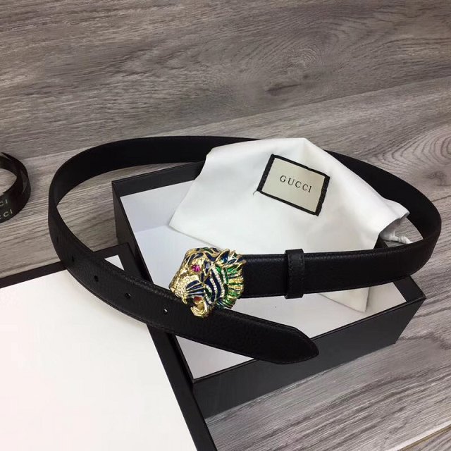 Gucci original grained calfskin belt 30mm 474345 black