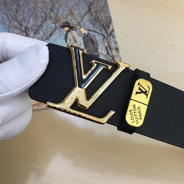 Louis vuitton original calfskin initiales 40mm belt M9887U black