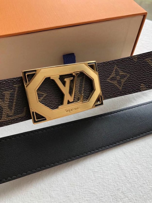 Louis vuitton original monogram 35mm belt M9154 