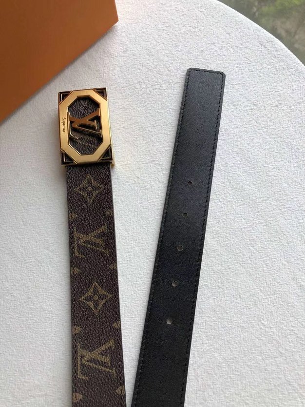 Louis vuitton original monogram 35mm belt M9154 