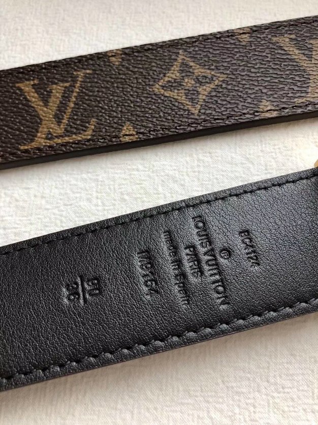 Louis vuitton original monogram 35mm belt M9154 