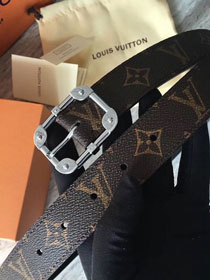 Louis vuitton original monogram canvas malletier belt 25mm M9944U