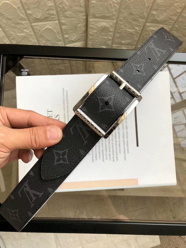 Louis vuitton original monogram reverso reversible 40mm belt M0040Q black