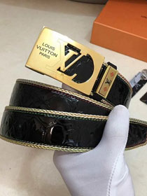 Louis vuitton original calfskin 38mm belt M0052 black