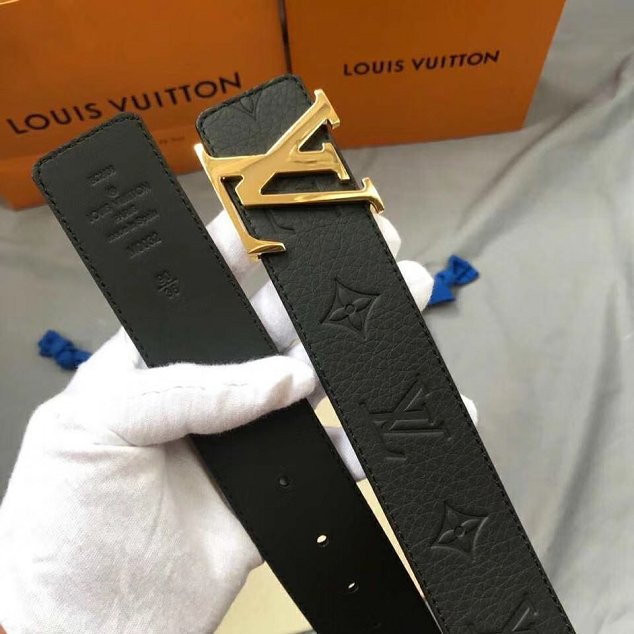 Louis vuitton original calfskin 40mm belt M0032 black