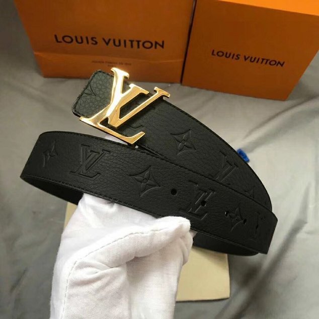 Louis vuitton original calfskin 40mm belt M0032 black