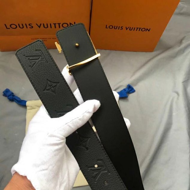 Louis vuitton original calfskin 40mm belt M0032 black