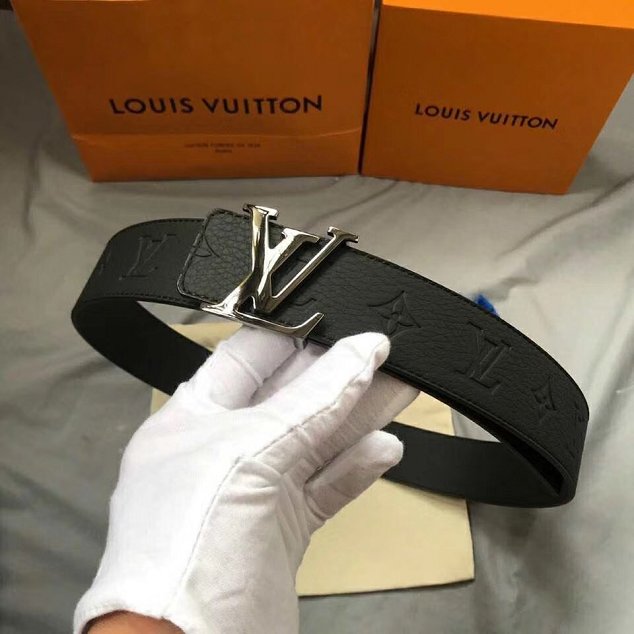 Louis vuitton original calfskin 40mm belt M0032 black