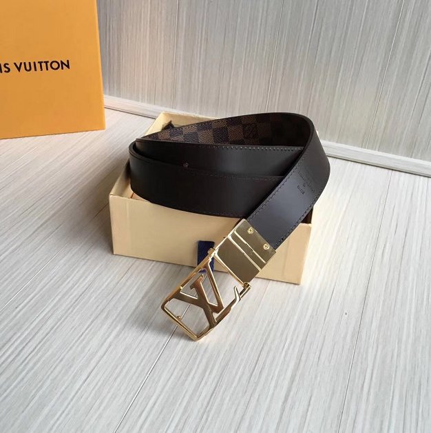 Louis vuitton original damier ebene 35mm belt M0028