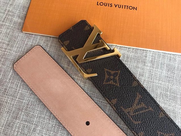 Louis vuitton original monogram canvas initials 40mm belt M9608S