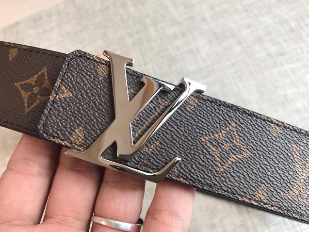 Louis vuitton original monogram canvas initials 40mm belt M9608S