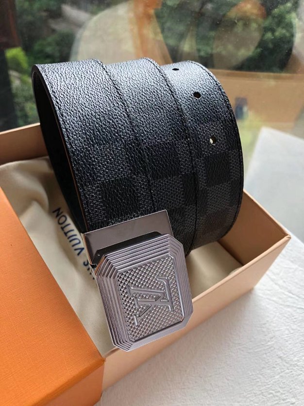 Louis vuitton original damier graphite 35mm belt M9216