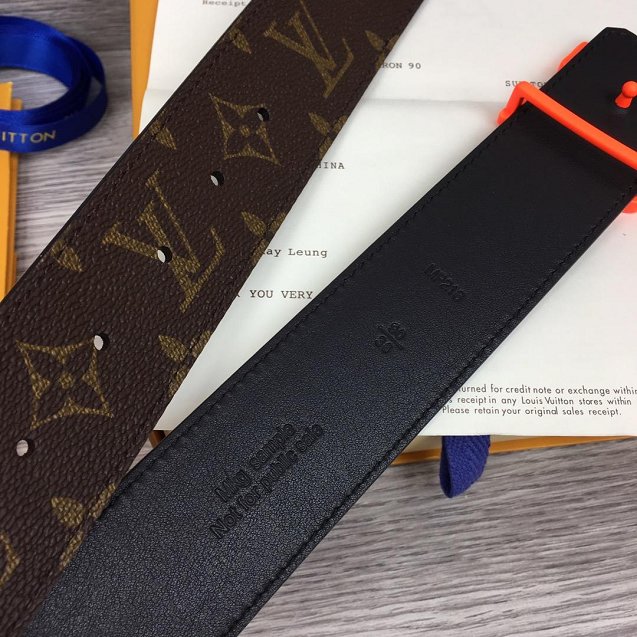 Louis vuitton original monogram 40mm belt MP126 