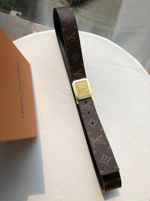 Louis vuitton original monogram canvas 35mm belt M9164