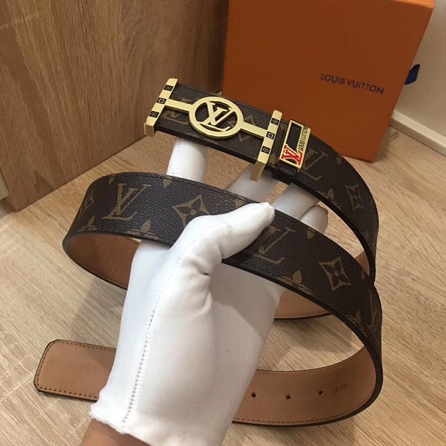 Louis vuitton original monogram canvas 38mm belt M9874